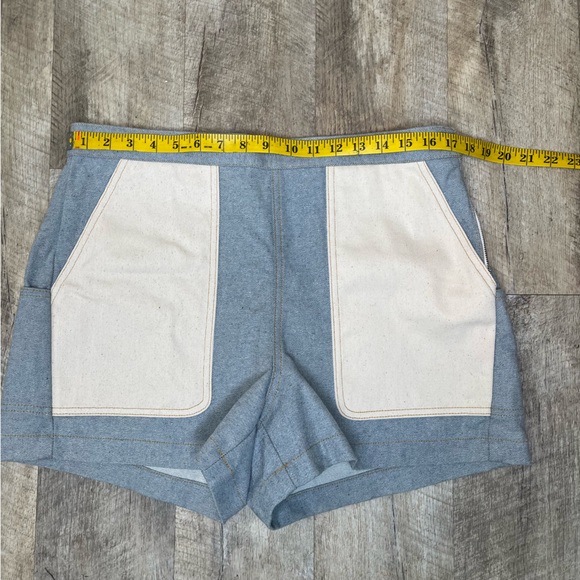 Rachel Comey s12 NWT Handy Short upcyled denim color block blue white, gorpcore - Picture 8 of 9